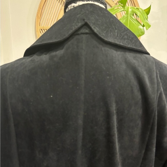 Vintage Black Trench, Large - Picture 5 of 7